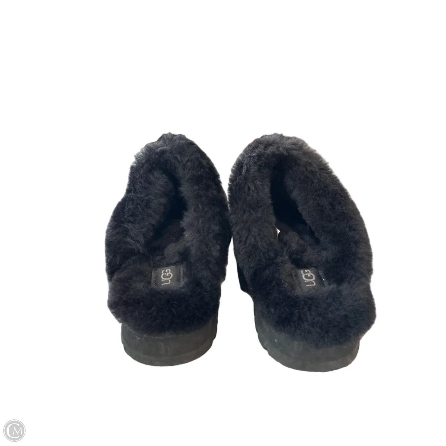 Slippers Designer By Ugg In Black, Size: 11