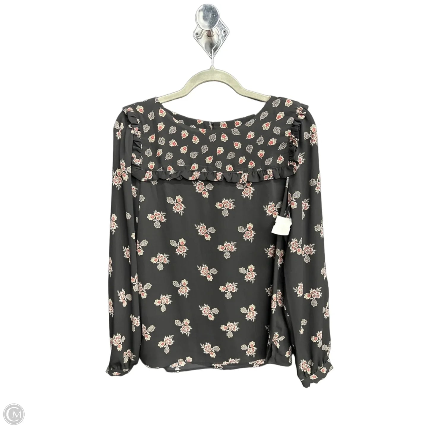 Top Long Sleeve By Loft In Floral Print, Size: S