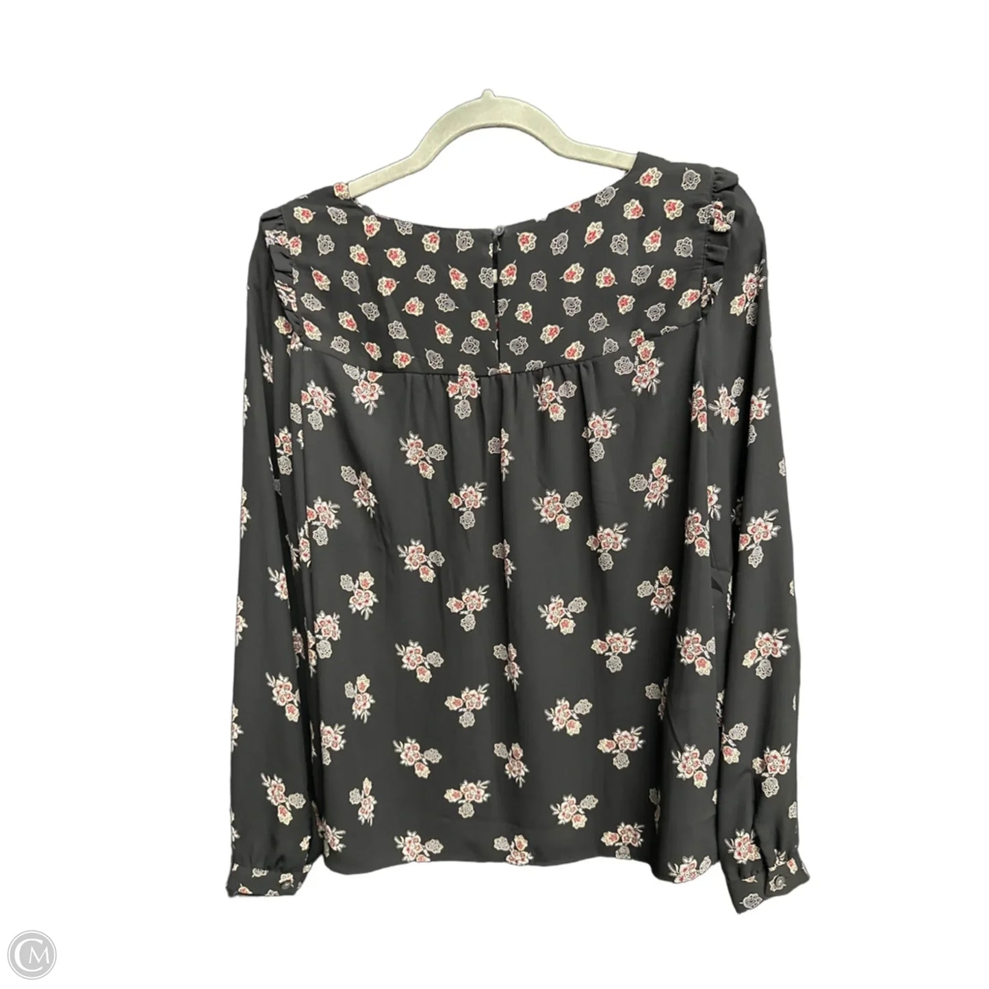Top Long Sleeve By Loft In Floral Print, Size: S