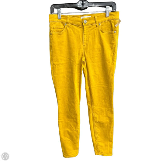 Jeans Skinny By Loft In Yellow Denim, Size: 2