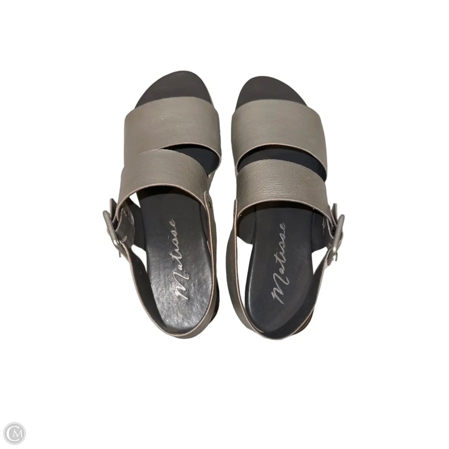 Sandals Heels Platform By Matisse In Silver, Size: 8