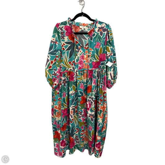 Dress Casual Midi By Umgee In Floral Print, Size: S