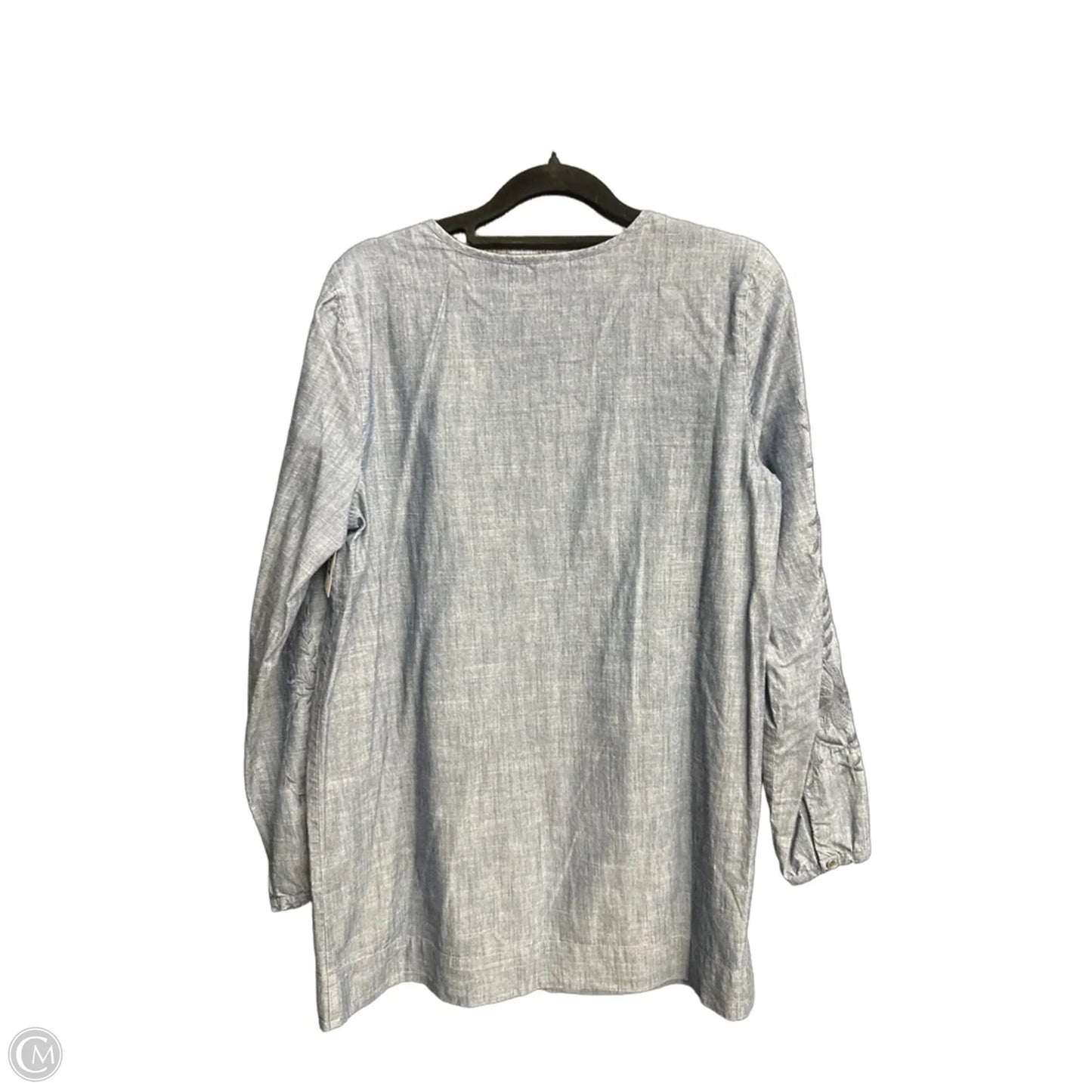 Top Long Sleeve By J. Jill In Blue Denim, Size: S