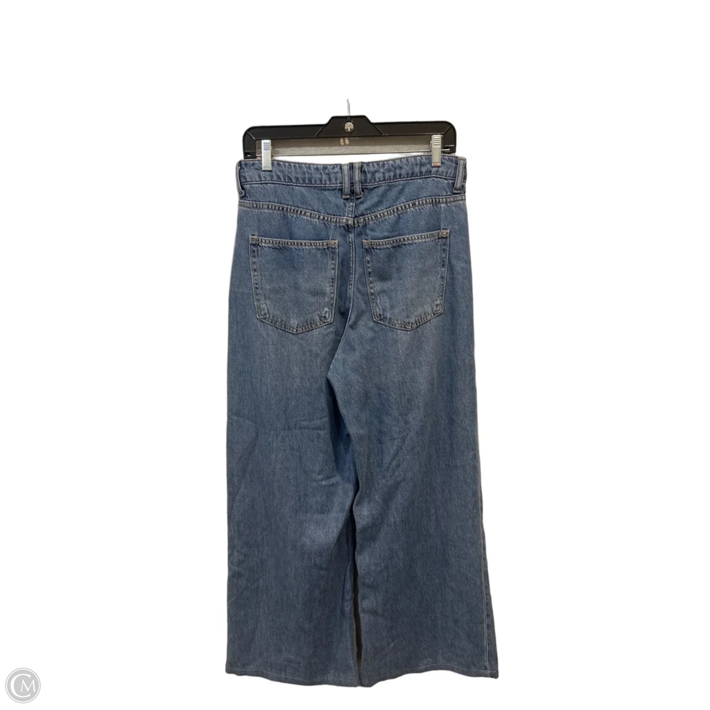 Jeans Wide Leg By H&m In Blue Denim, Size: 8