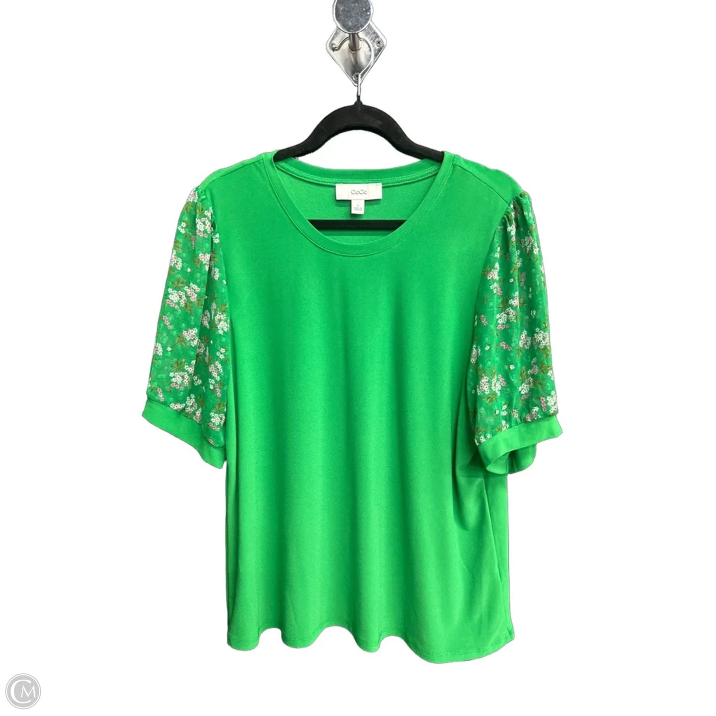Top Short Sleeve By Cece In Green, Size: Xl