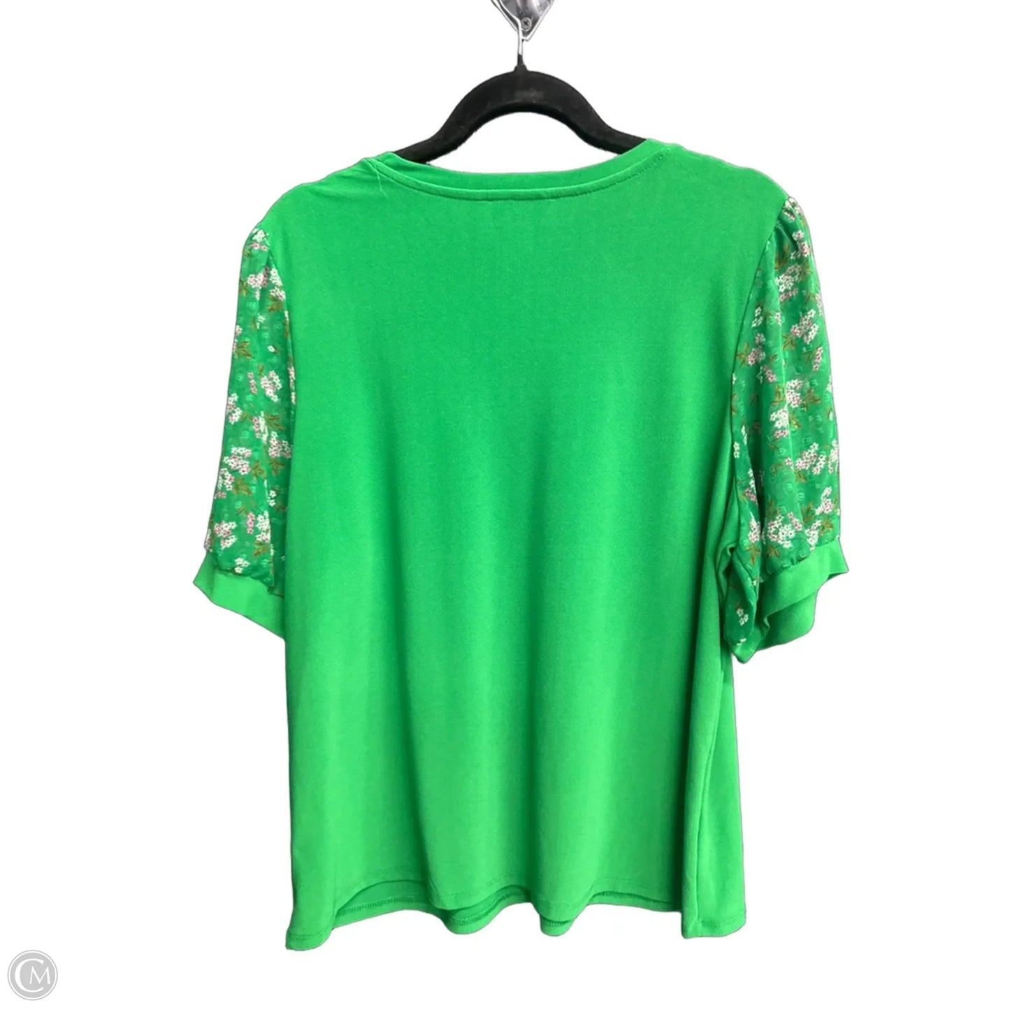 Top Short Sleeve By Cece In Green, Size: Xl