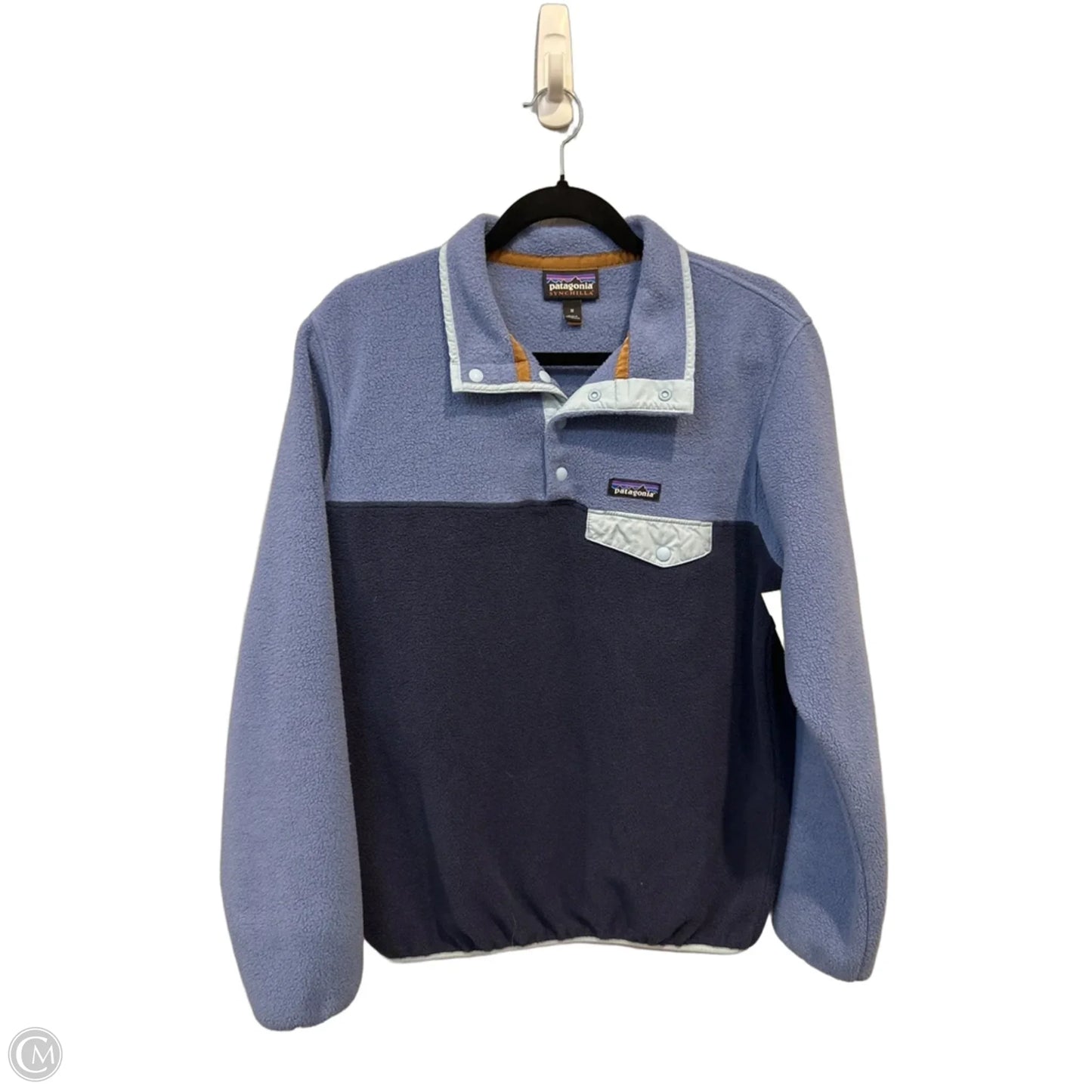Sweatshirt Collar By Patagonia In Blue, Size: M