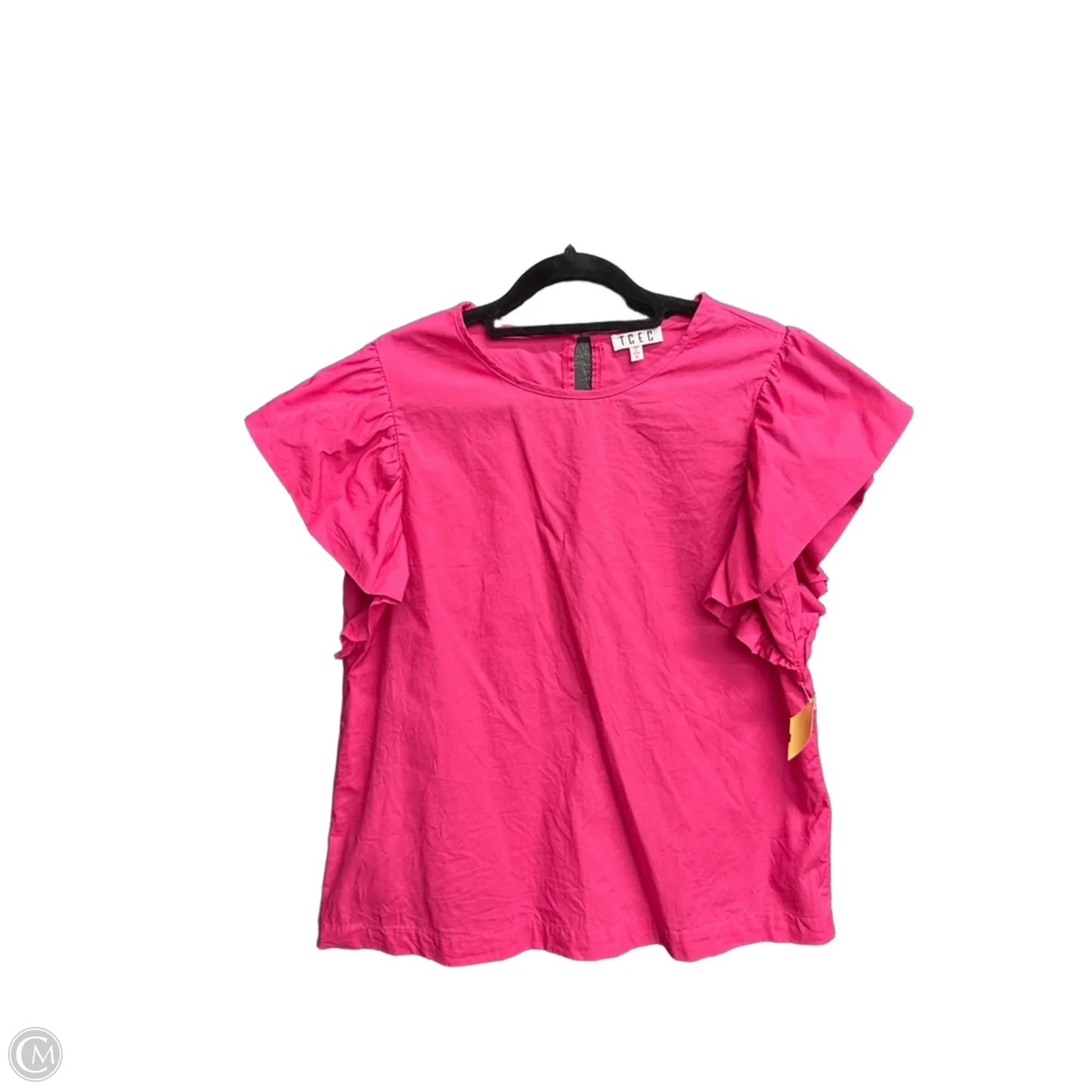 Top Short Sleeve By Tcec In Pink, Size: M