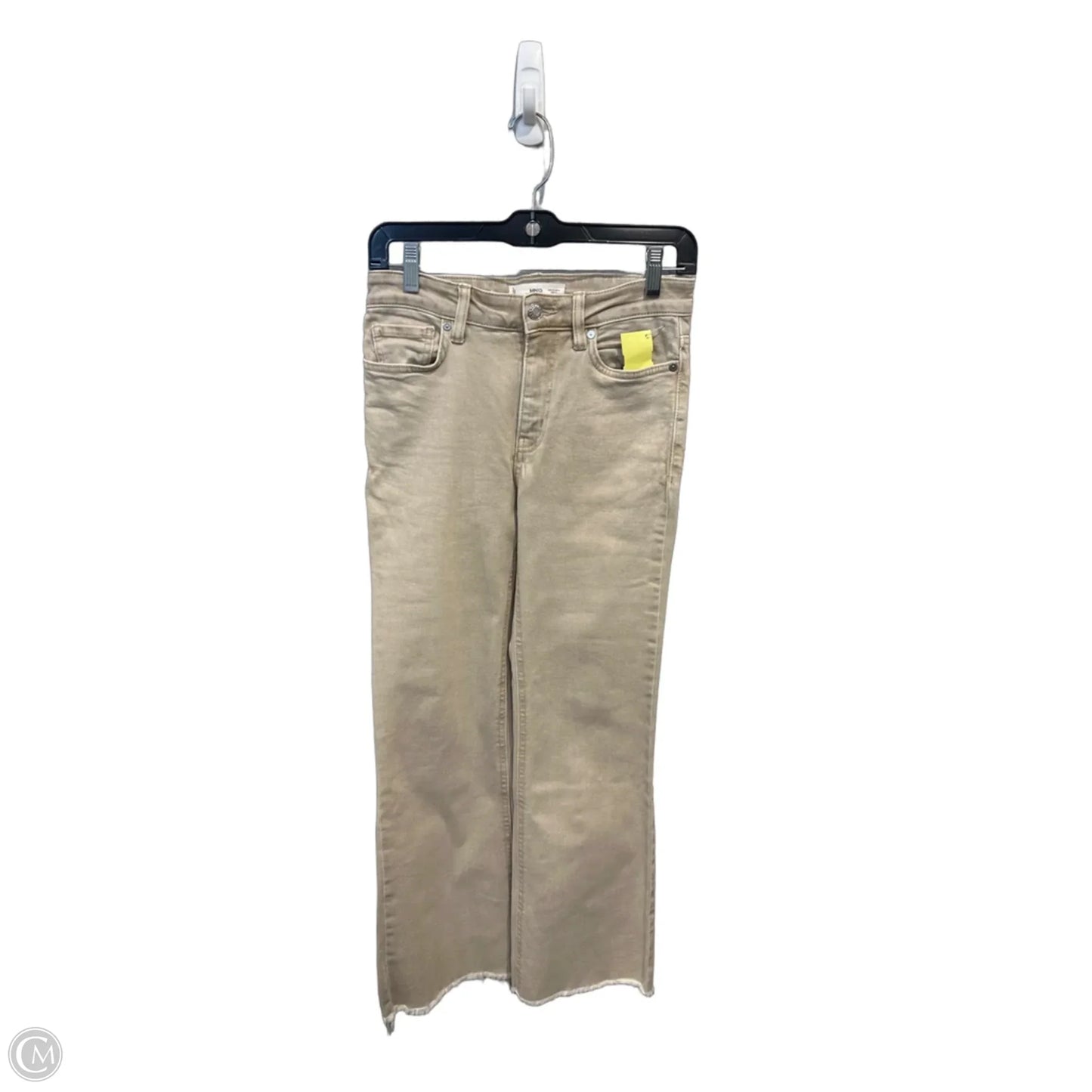 Jeans Flared By Mng In Cream Denim, Size: 4