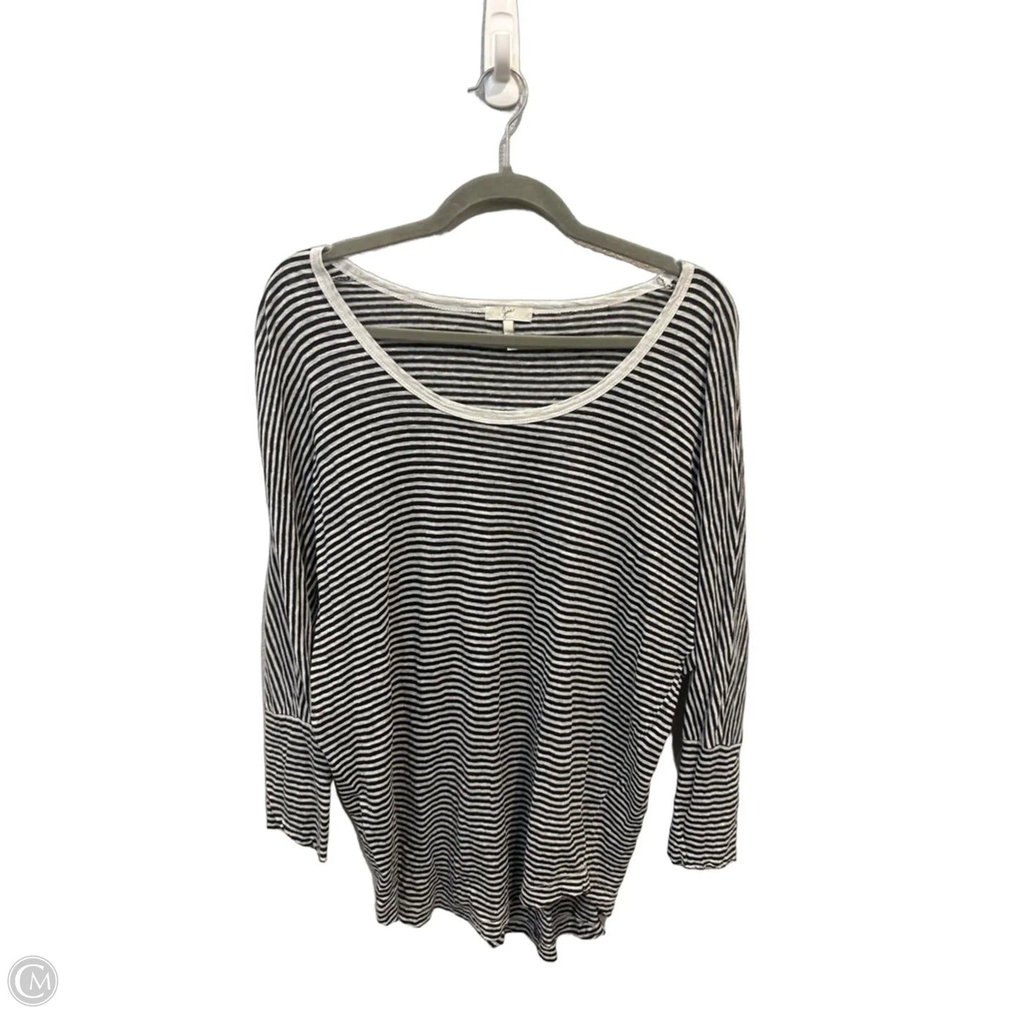 Top Long Sleeve By Joie In Striped Pattern, Size: M