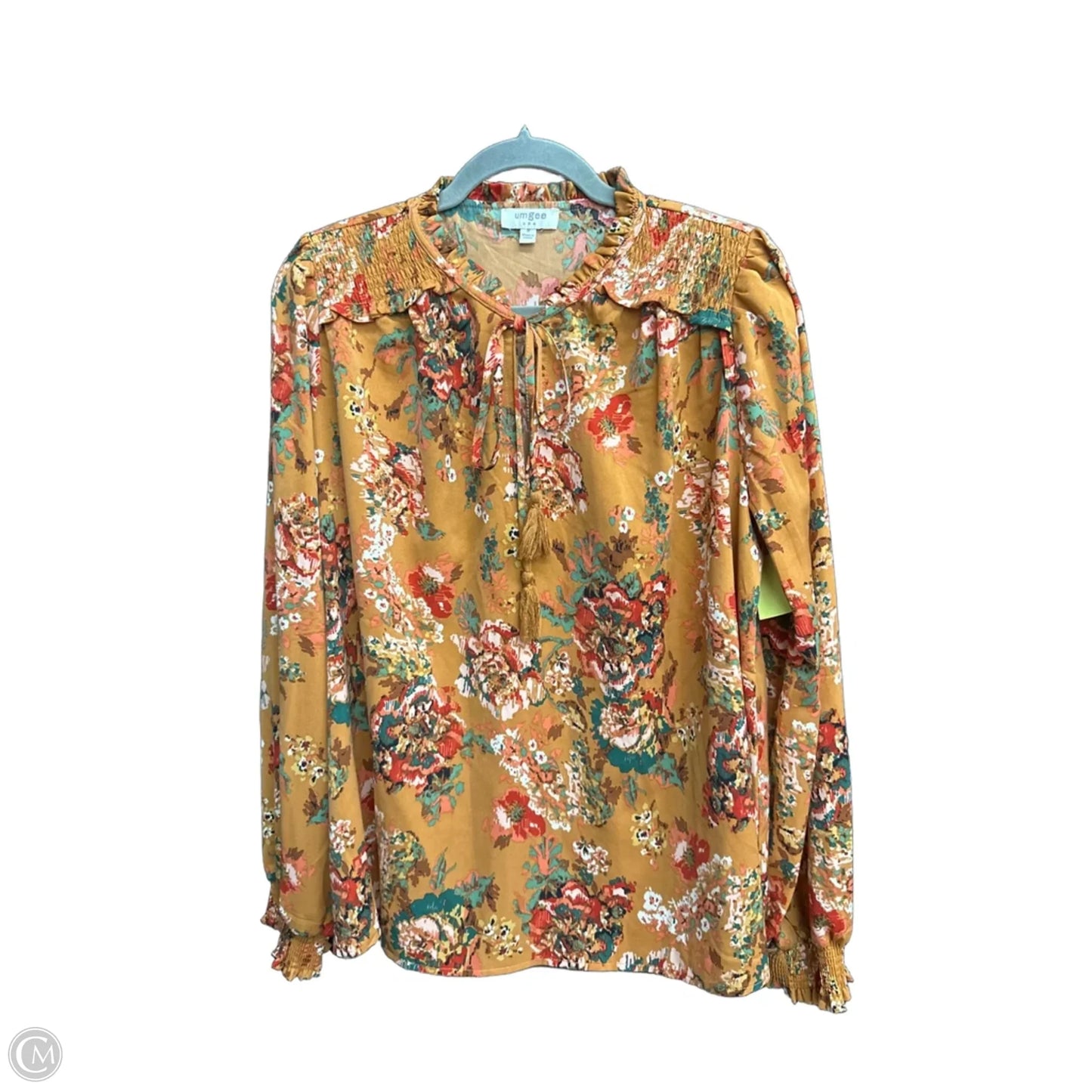 Top Long Sleeve By Umgee In Floral Print, Size: M