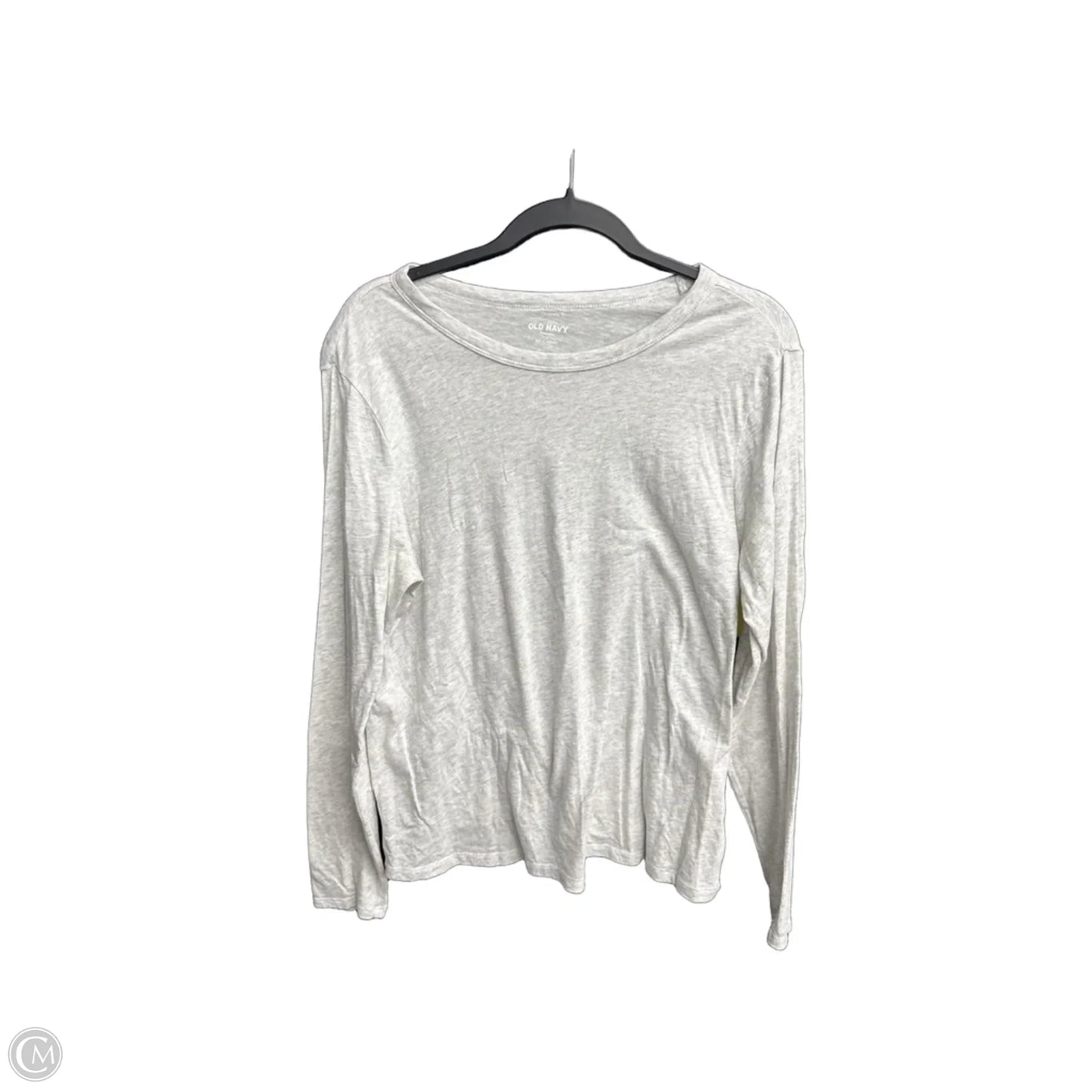 Top Long Sleeve Basic By Old Navy In Grey, Size: L