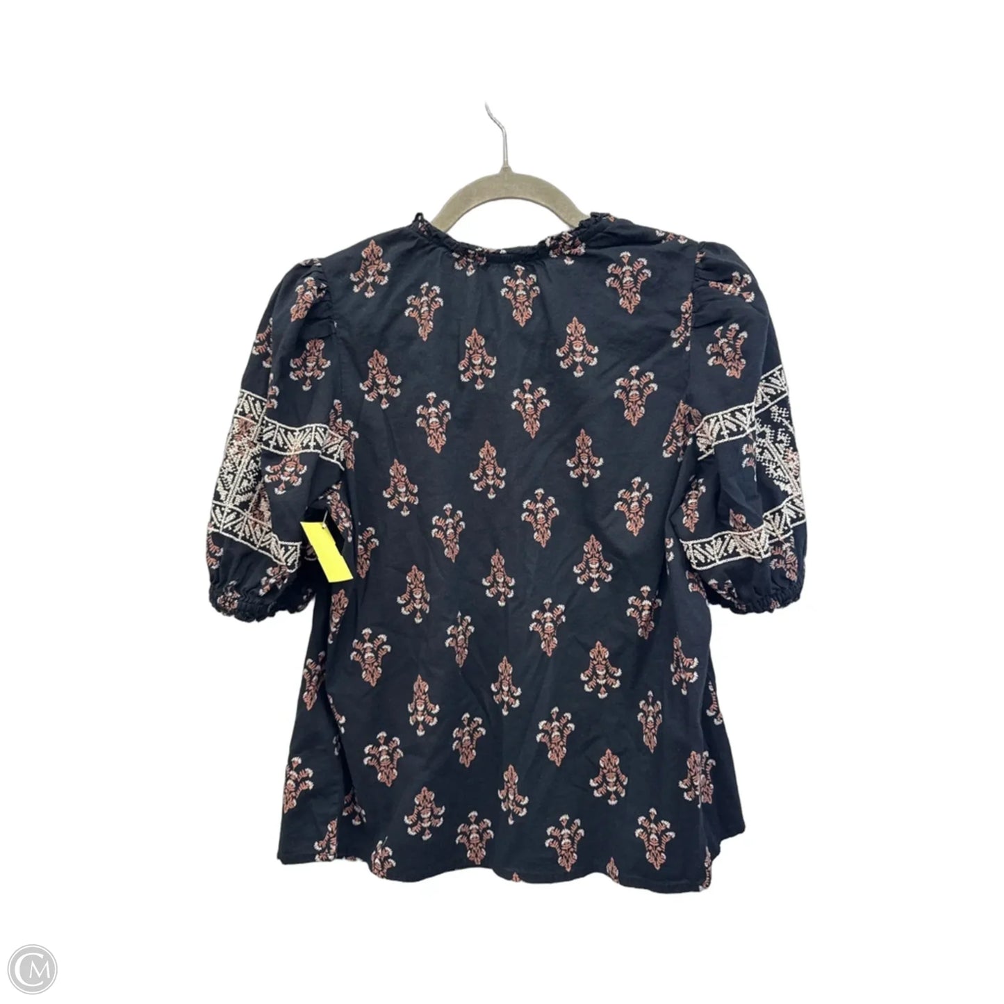 Top Short Sleeve By Knox Rose In Floral Print, Size: Xs