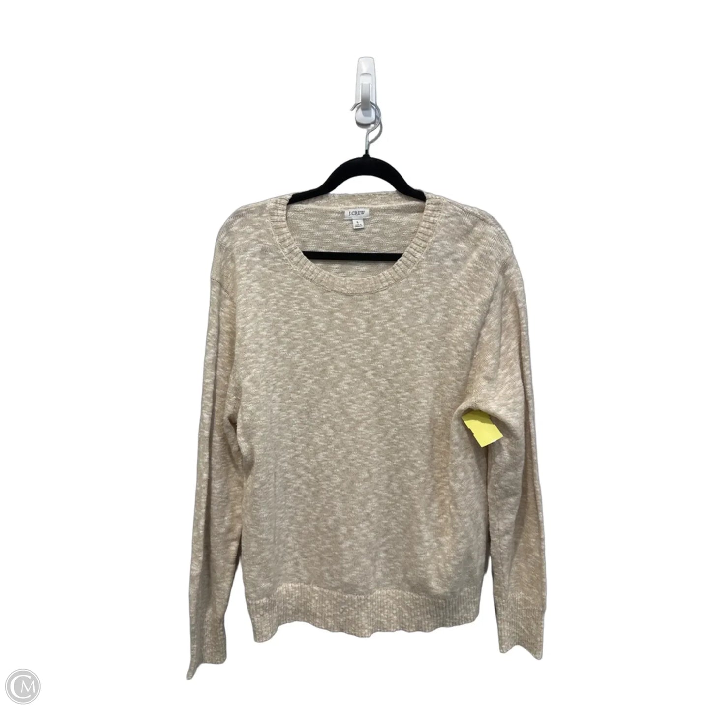 Top Long Sleeve By J. Crew In Cream, Size: L