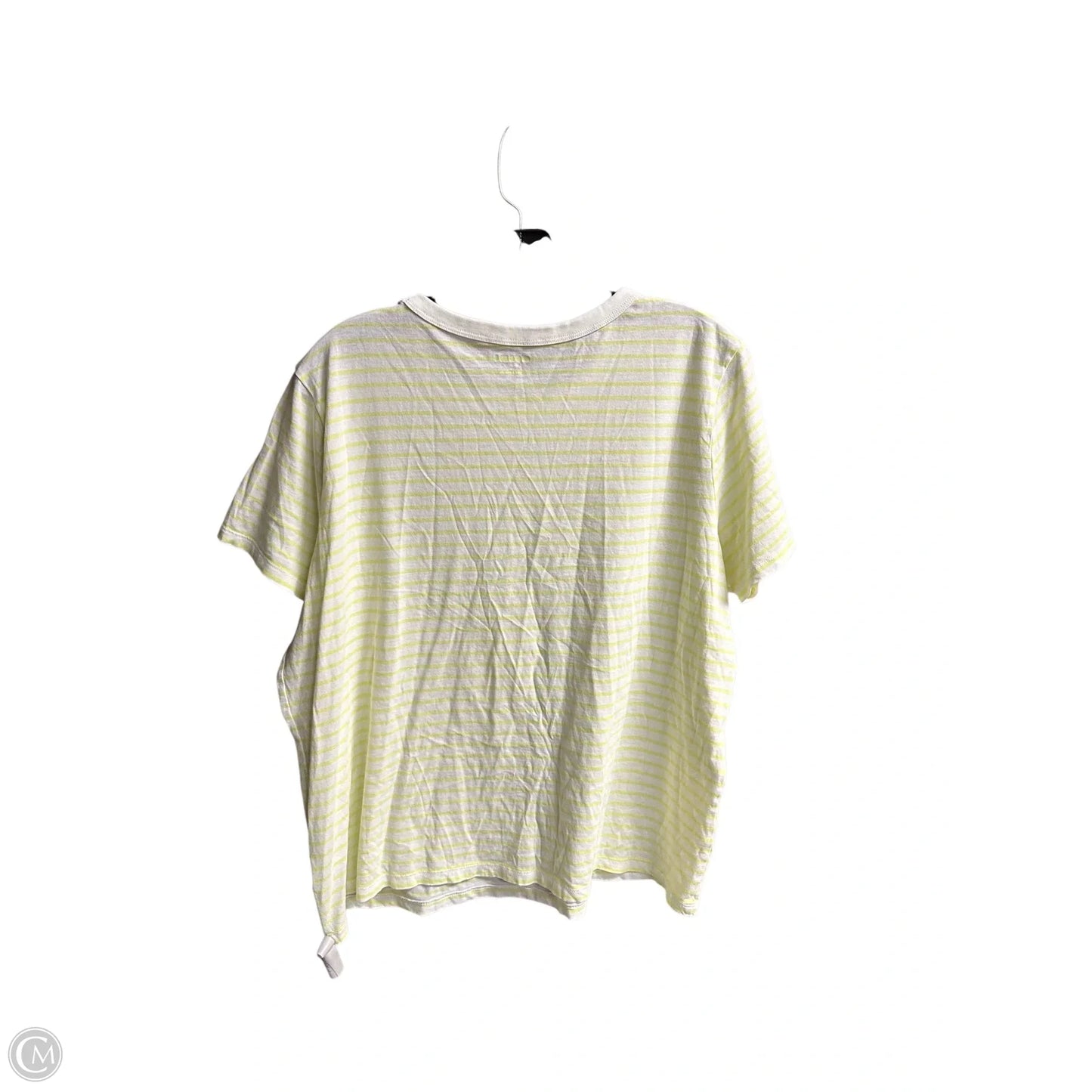 Top Short Sleeve Basic By Old Navy In Striped Pattern, Size: L