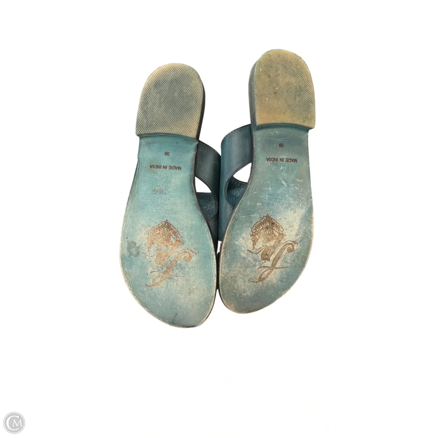 Sandals Flats By Free People In Teal, Size: 8.5
