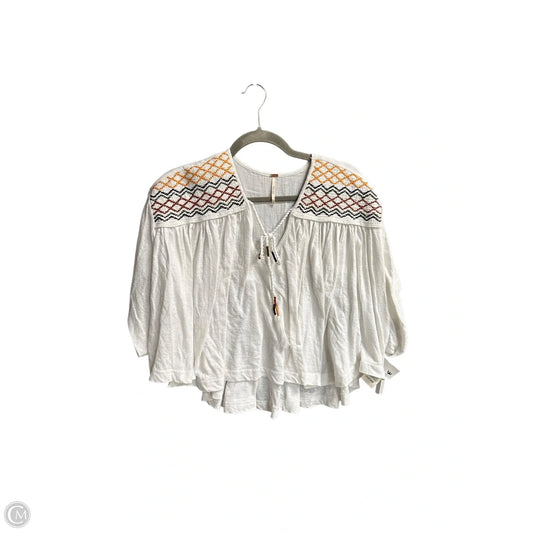 Top Short Sleeve By Free People In White, Size: S