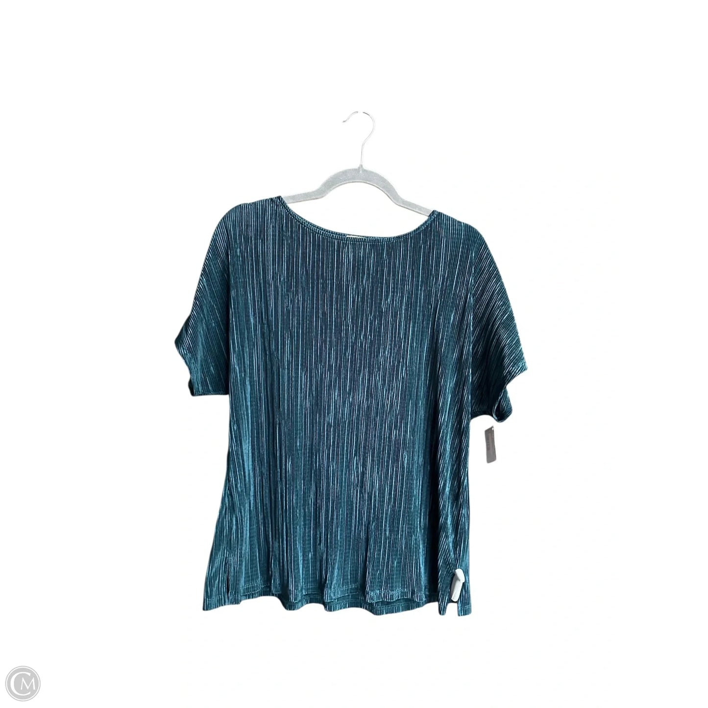 Top Short Sleeve By Anne Klein In Green, Size: M