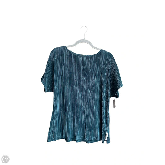 Top Short Sleeve By Anne Klein In Green, Size: M