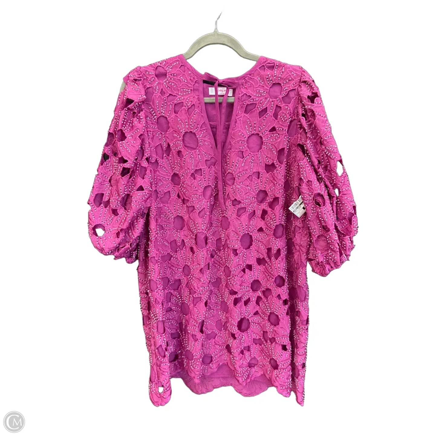 Dress Casual Midi By Buddy Love In Pink & White, Size: L