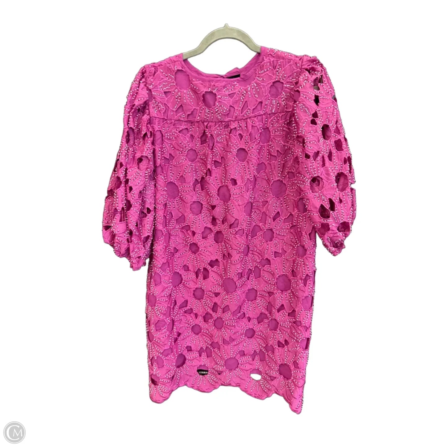 Dress Casual Midi By Buddy Love In Pink & White, Size: L