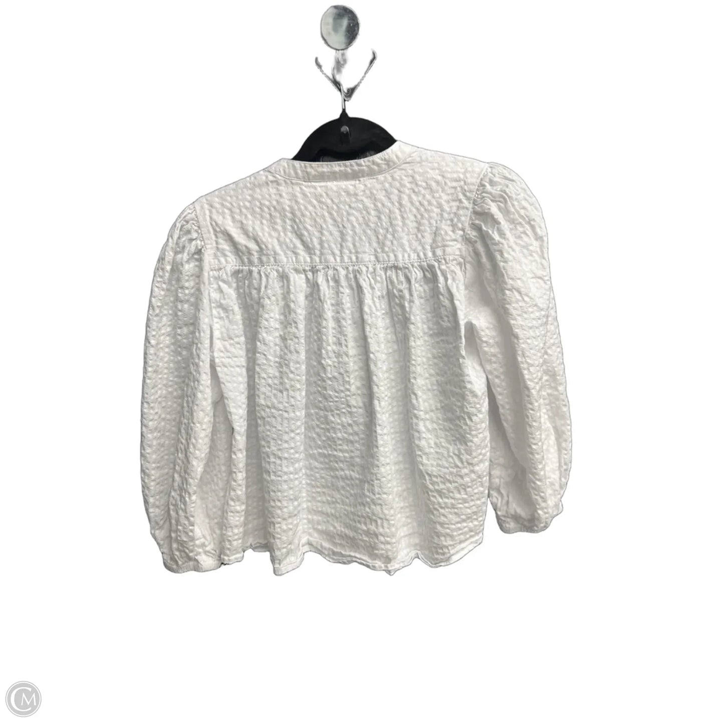 Blouse Long Sleeve By Free Assembly In White, Size: Xs