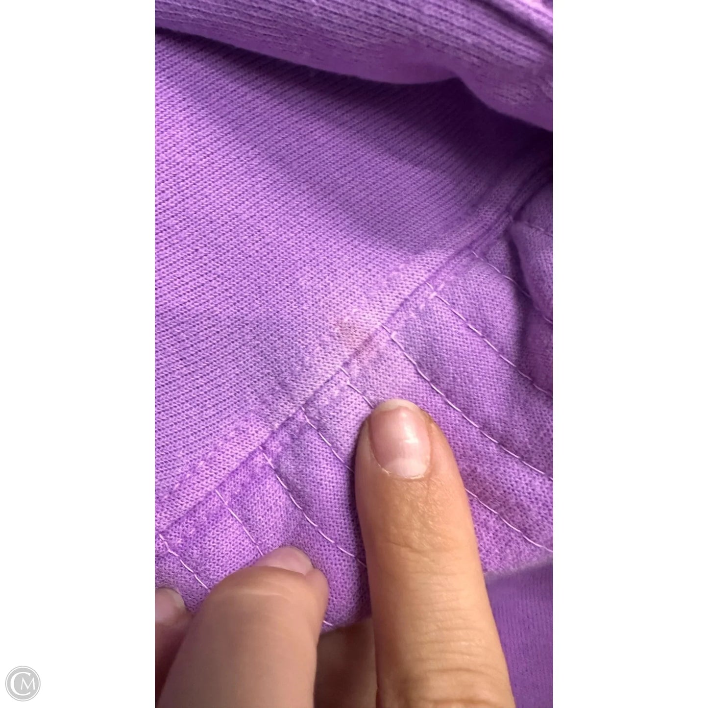 Sweatshirt Hoodie By Clothes Mentor In Purple, Size: S