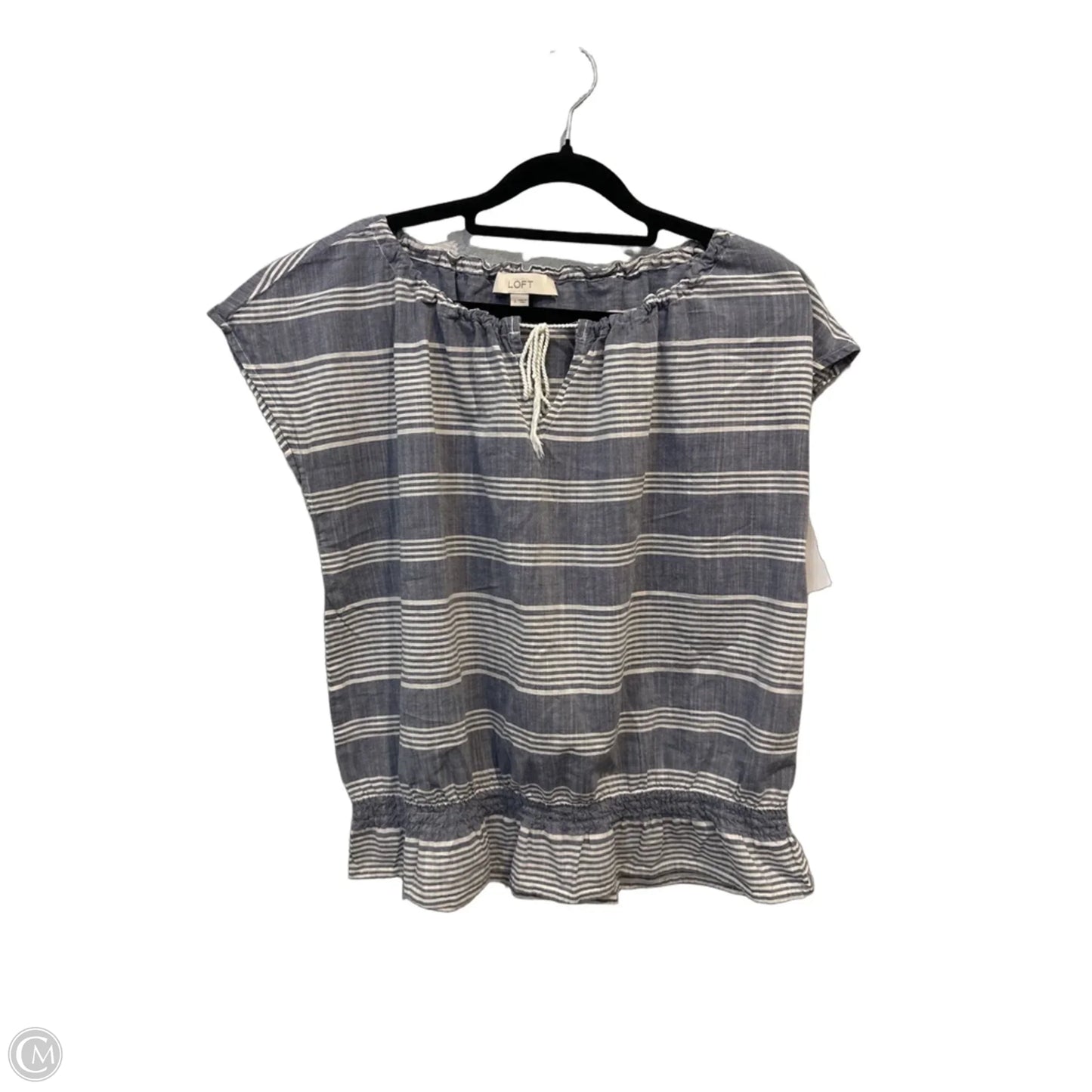 Top Sleeveless By Loft In Striped Pattern, Size: S