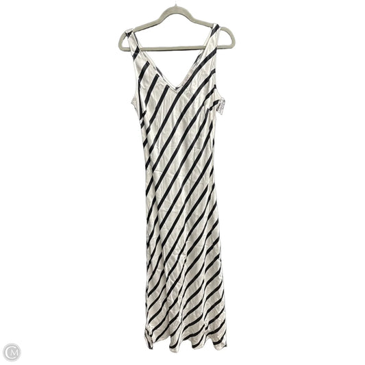 Dress Casual Maxi By Loft In Striped Pattern, Size: L