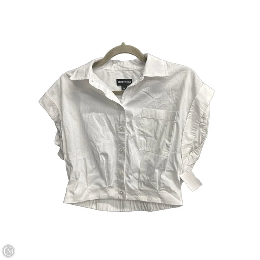 Top Short Sleeve By Kenneth Cole In White, Size: Xs