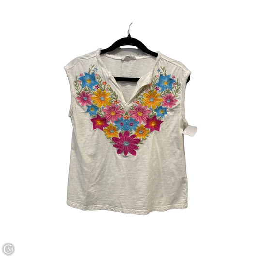 Top Sleeveless By Thml In Floral Print, Size: Xs