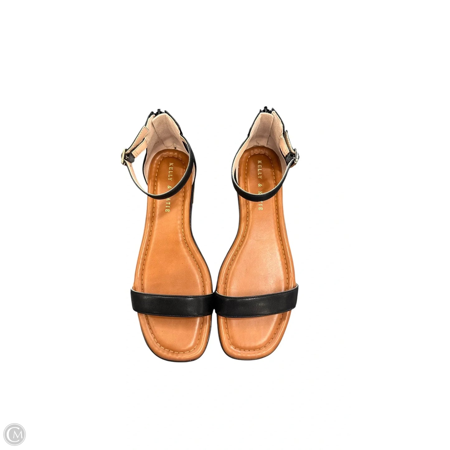 Sandals Flats By Kelly And Katie In Black & Brown, Size: 9.5