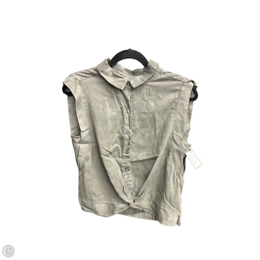 Top Sleeveless By Evereve In Green, Size: S