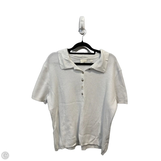 Top Short Sleeve By Cyrus In White, Size: L