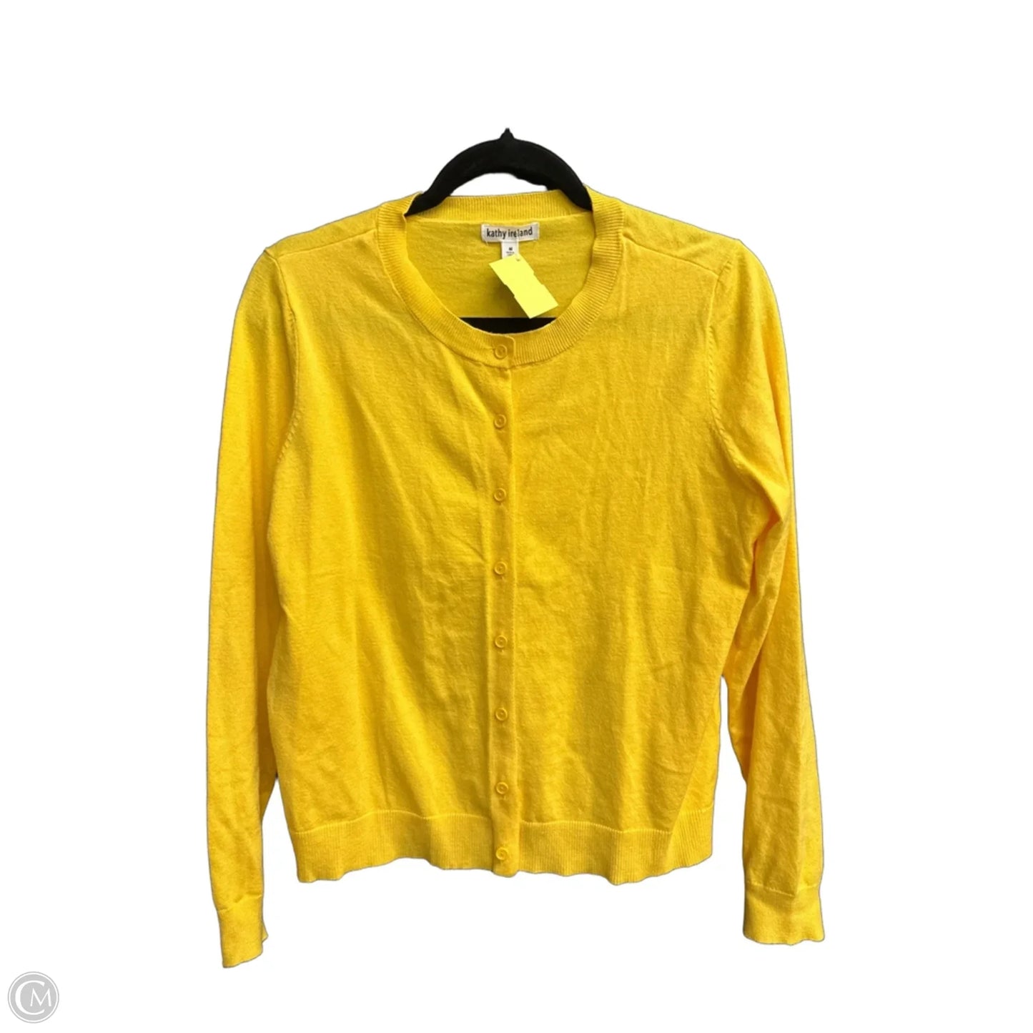 Cardigan By Kathy Ireland In Yellow, Size: M