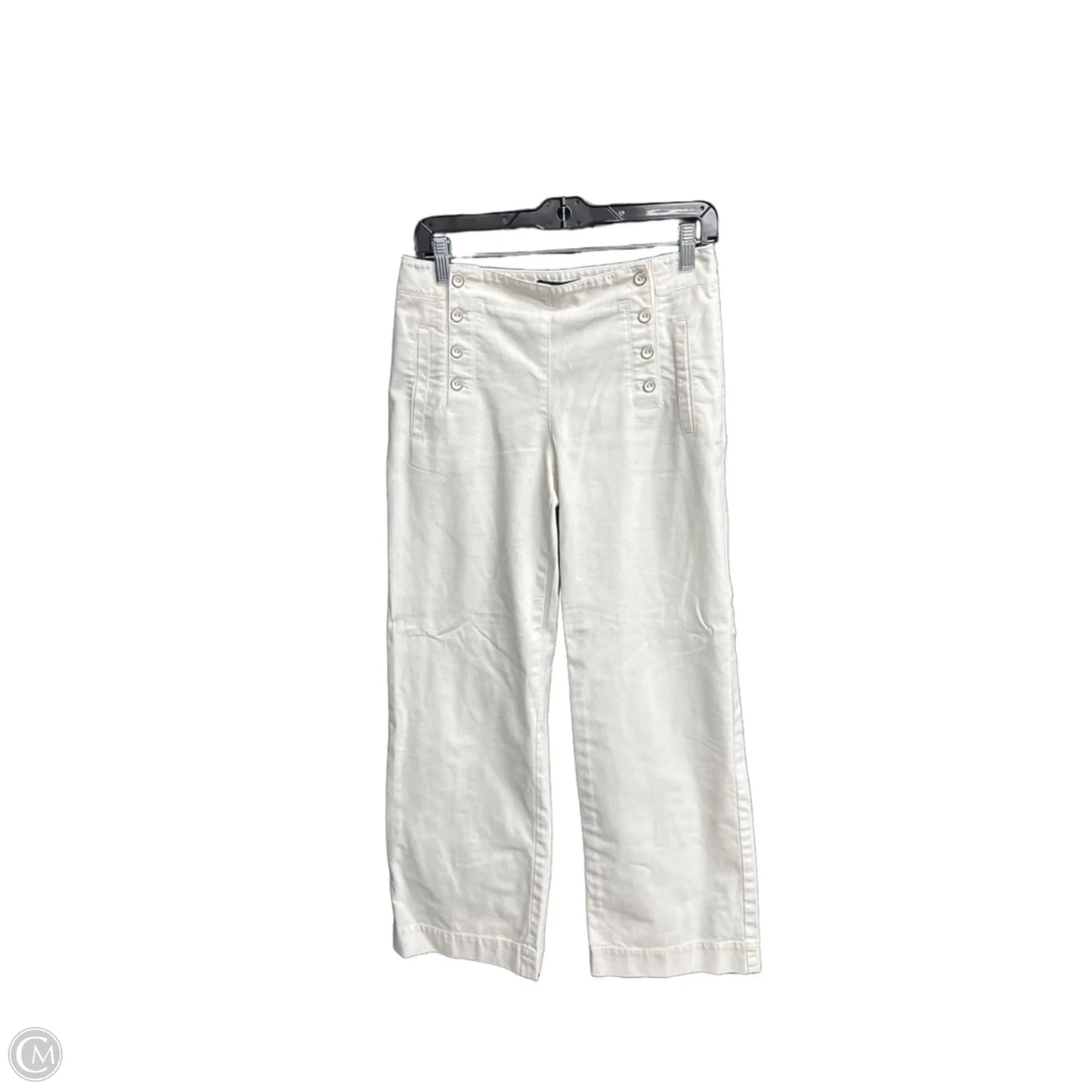Jeans Wide Leg By Talbots In White, Size: 2