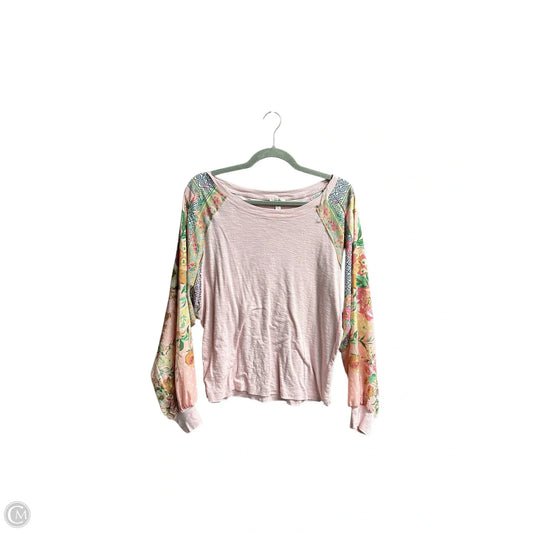 Top Long Sleeve By Umgee In Pink, Size: S