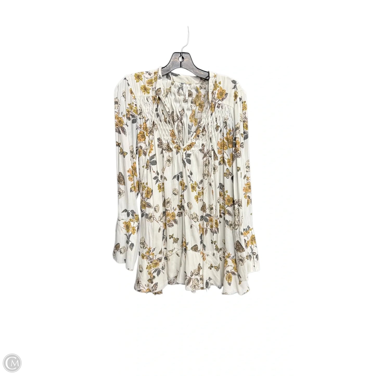 Top Long Sleeve By Free People In Floral Print, Size: Sp