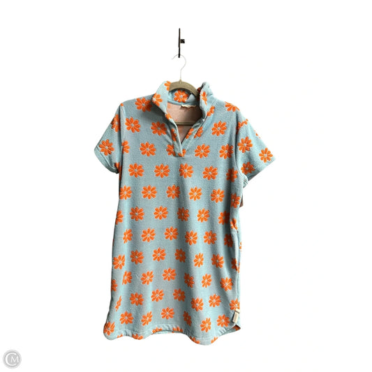 Dress Casual Midi By Easel In Blue & Orange, Size: M