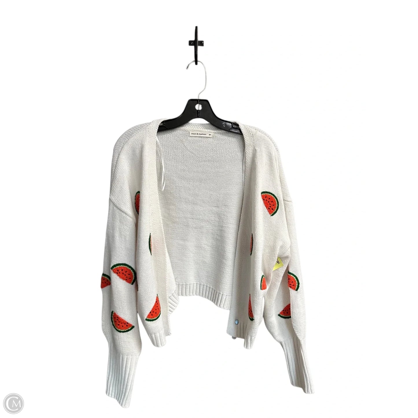 Cardigan By Moon And Madison In White, Size: M