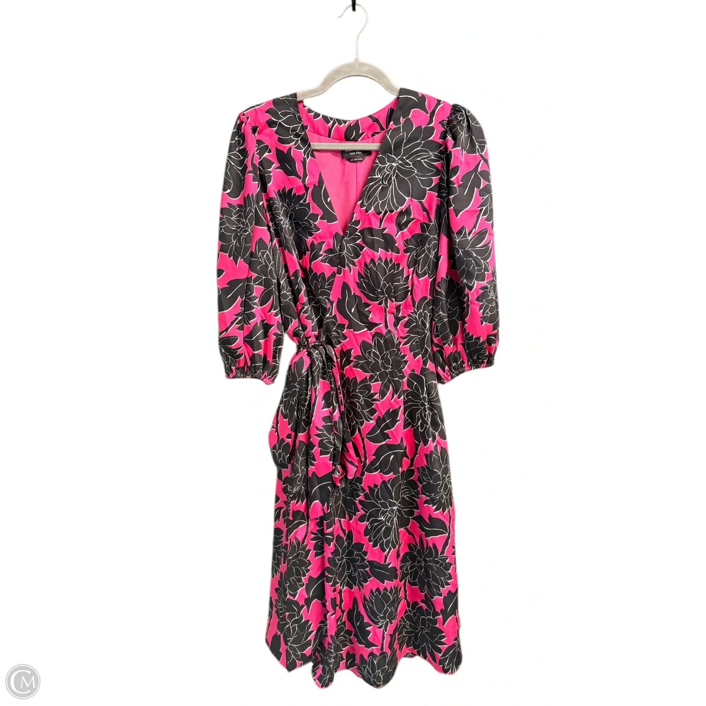 Dress Designer By Kate Spade In Black & Pink, Size: Xl