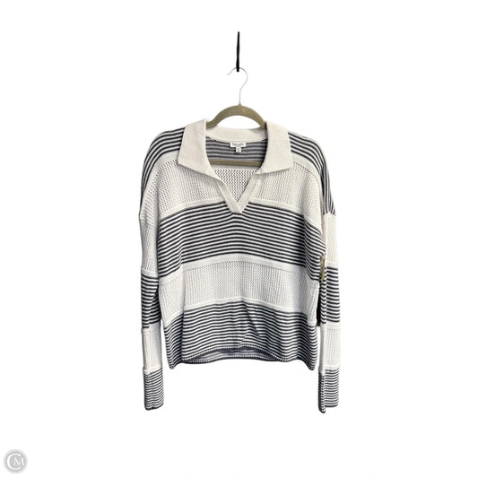 Sweater By Splendid In Grey & White, Size: M