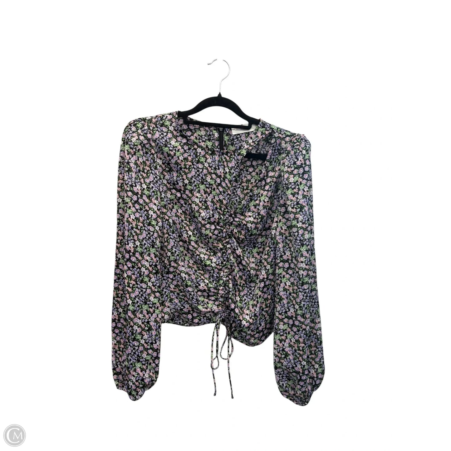 Blouse Long Sleeve By Astr In Floral Print, Size: S