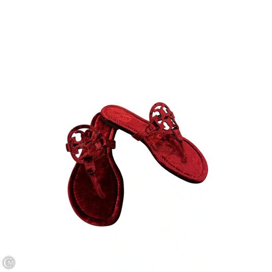 Sandals Designer By Tory Burch In Red, Size: 9.5