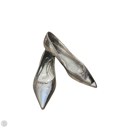 Shoes Designer By Tory Burch In Silver, Size: 9.5