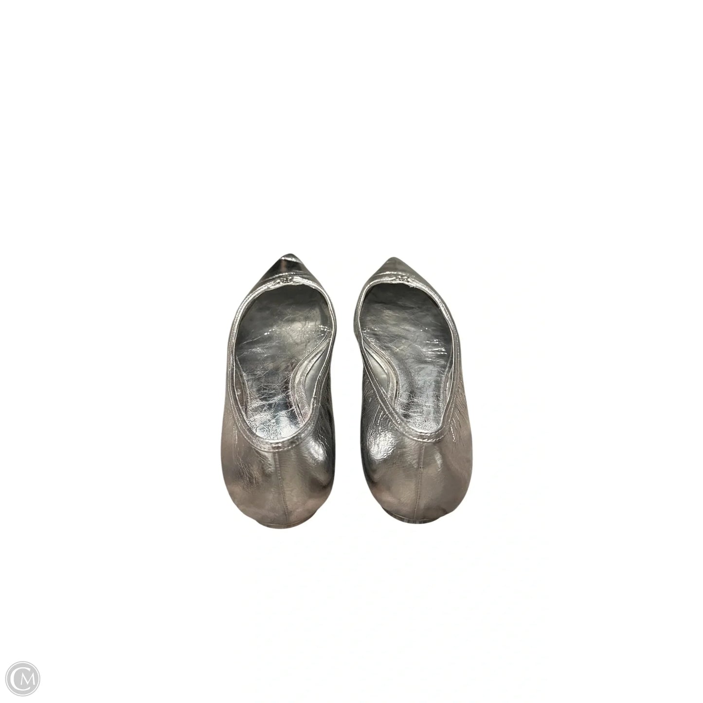 Shoes Designer By Tory Burch In Silver, Size: 9.5