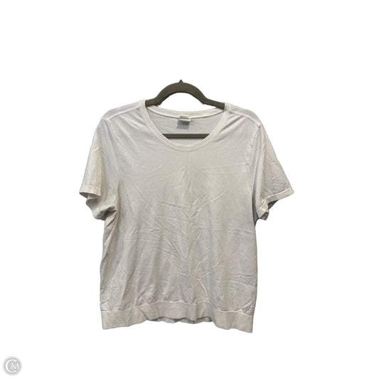 Athletic Top Short Sleeve By Athleta In White, Size: Xl