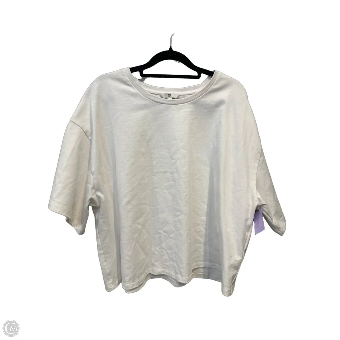 Top Short Sleeve By Banana Republic In White, Size: Xl