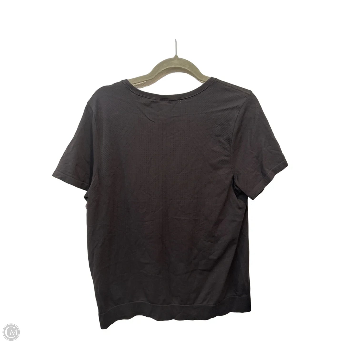 Athletic Top Short Sleeve By Athleta In Black, Size: Xl