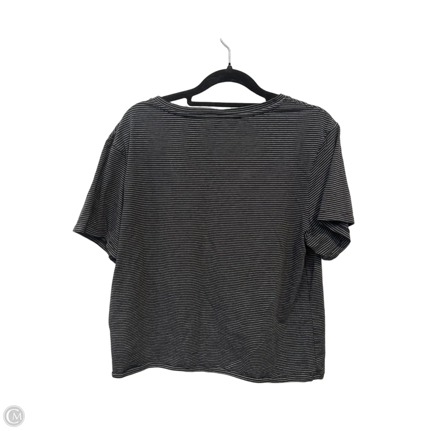 Athletic Top Short Sleeve By Athleta In Striped Pattern, Size: M